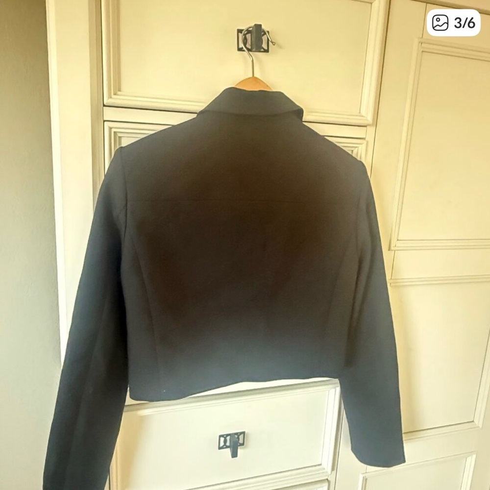 Aritzia Black Blazer with Gold Accents - Picture 2 of 5